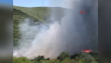 Bursa İznik çöplüğündeki yangın devam ediyor