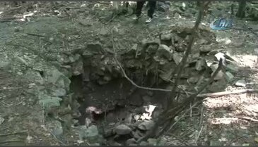 Bursa'da defineciler Uludağ'da binlerce yıllık manastırı delik deşik etti