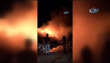 Bursa'da geri dönüşüm tesisinde yangın