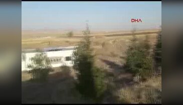 Ankara'da yolcu otobüsü şarampole uçtu, ölü ve yaralılar var