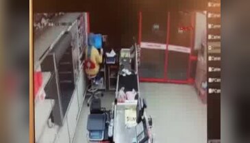 Markete molotoflu saldırı!