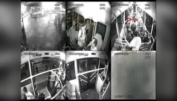 Bursa'da otobüste saniye saniye yankesicilik