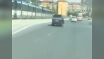 İstanbul trafiğinde tehlikeli oyun