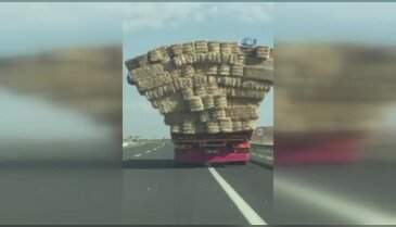 2 şerit kapladı: Tehlikeli yolculuk kamerada