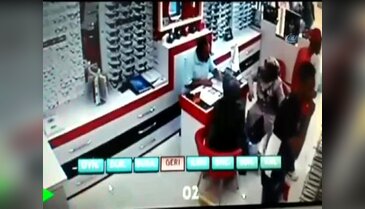 3 dakikada 2 bin liralık gözlük çaldılar