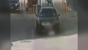 Aracıyla kadını böyle ezdi