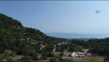 Yangın öncesi ve sonrası havadan görüntülendi