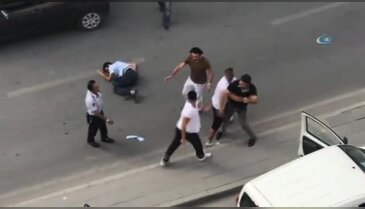 Trafik magandaları birbirine girdi!