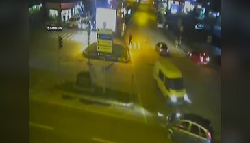 Feci kazalar anbean görüntülendi