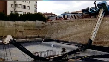 Bursa'da inşaatta vinç dehşeti