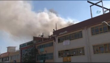 Ankara'da iş yerinde korkutan yangın