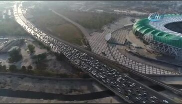 Bursa'da trafiğe drone ile denetim