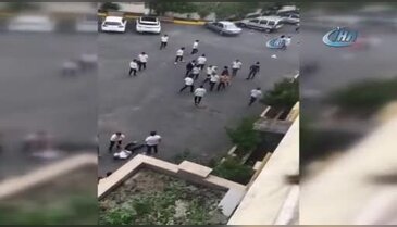 Lisede dehşet anları! İnşaat işçileri kızlara laf atınca...