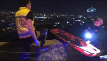 Bursa'da motosikletle 25 metre uçuruma düşen genç ağır yaralandı