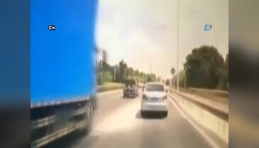 Ok gibi ön cama saplandı