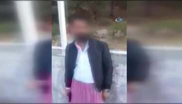 Etek giydirip kendi kendini vurdurdular