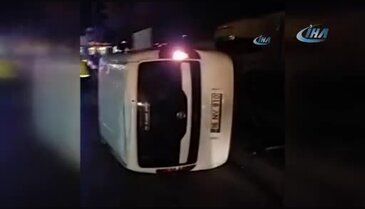 Bursa'da araç takla attı! 1 yaralı