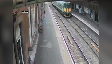 Tren istasyonunda yürekler ağza geldi