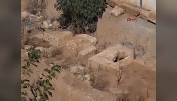 İnşaat temelinde 6 antik mezar