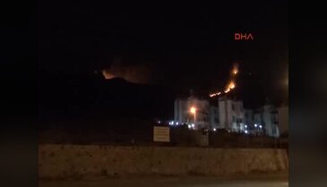 Bodrum'da yangın! Saatlerdir söndürülemedi