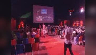 Festivalin ilk filmi yarıda kaldı