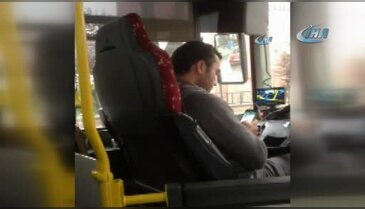 Bursa'da Halk Otobüs şoförü tehlikeye böyle davetiye çıkardı