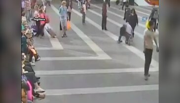 Sebepsiz yere tanımadığı şahsa aldırdı