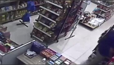 Gasp zanlısı önce kameraya sonra polise yakalandı