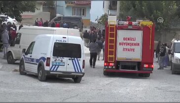 Denizli'de evde patlama: Yaralılar var