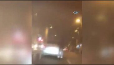 İstanbul'da patenci gencin tehlikeli yolculuğu