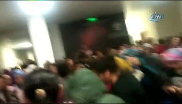 Kız öğrenci yurdunda yaşanan o panik anları kamerada