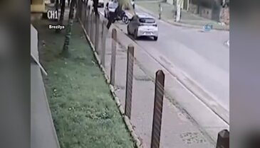 Freni patlayan kamyon dehşet saçtı