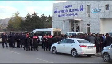 Erzurum'da cenaze defin kavgası