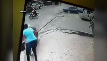 Sürücüsüz motosiklet az daha öldürüyordu