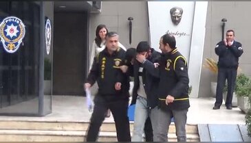 Bursa'da taksiciyi gasp eden suç makineleri adliyeye sevk edildi