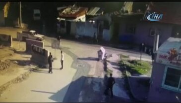 Bursa'da  cinayet anı kamerada