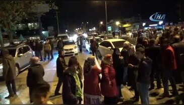 Bursa'da üst geçit isteyen mahalleli ikinci kez yol kapattı