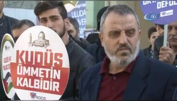 Bursa'da üniversitede düzenlenen Kudüs eylemine öğrenciler ilgi göstermedi