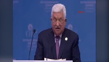 Filistin Devlet Başkanı Abbas İslam İşbirliği Teşkilatı Zirvesinde konuştu