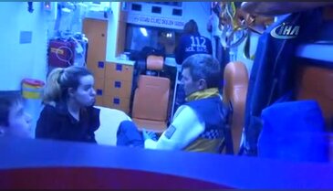 Bursa'da takla atan araç, lisenin bahçesine uçtu!