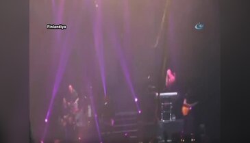 Konserdeki görünmez kaza kamerada