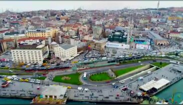 61 milyonluk kuyruk havadan görüntülendi