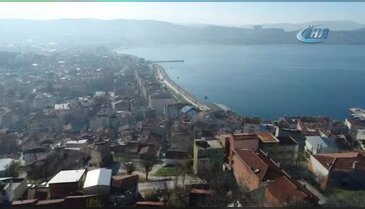 Bursa'da eski ve yeni Gemlik havadan görüntülendi