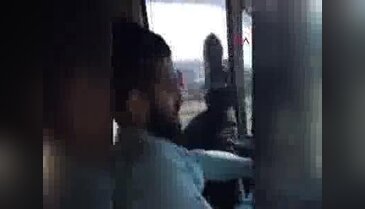 Trafikte şaşkına çeviren görüntü
