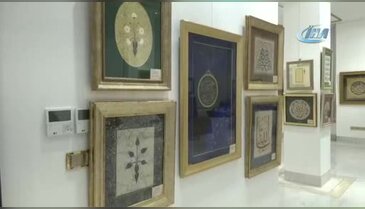Bursa'da hat sanatı eserleri beğeniye sunuldu
