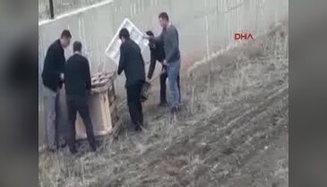 Kız öğrenci yurdunun bahçesine vaşak girdi