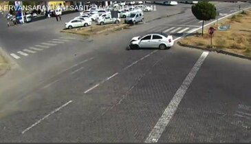 Bingöl'de trafik kazaları MOBESE'ye yansıdı