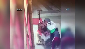 Ekmek kasası hırsızları kamerada