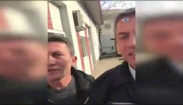 Karakolda darp kamerada