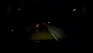 Meteor geceyi böyle aydınlattı
